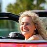 Anita Castro, snowbird, in Florida with convertible