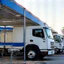 Fleet vehicles lined up and being serviced at Kihe Touch